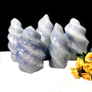 Blue Calcite Twisted Flames (Communication)