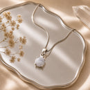 Blue Lace Agate Small Pendants in Silver (Communication)