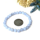 Blue Lace Agate Bracelet (Calm Communication)