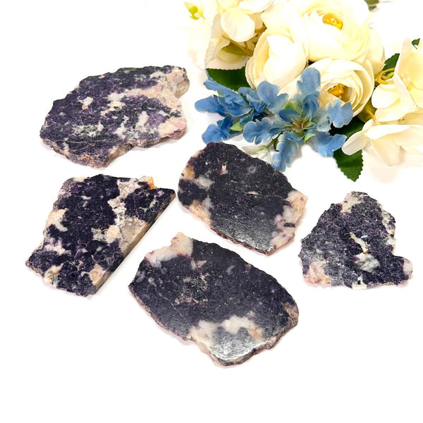 Blue Lepidolite Slice