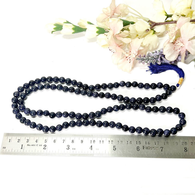 Blue Sandstone Mala/Necklace (Communication)