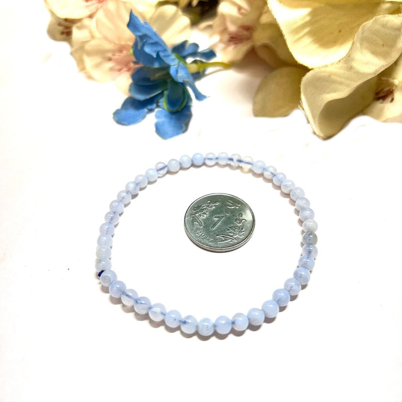 Blue Lace Agate Bracelet (Calm Communication)