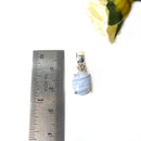Blue Lace Agate Small Pendants in Silver (Communication)