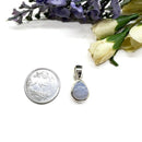 Blue Lace Agate Small Pendants in Silver (Communication)