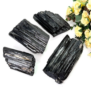 Rough Black Tourmaline from Brazil (Grounding & Protection)