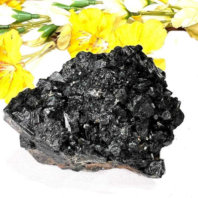 Black Tourmaline Clusters (Grounding & Protection)