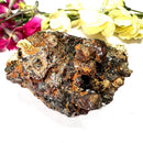 Black Tourmaline with Feldspar and Epidote Specimen from Morocco