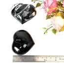 Black Tourmaline Puffy Hearts (Protection)
