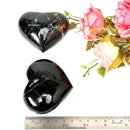 Black Tourmaline Puffy Hearts (Protection)