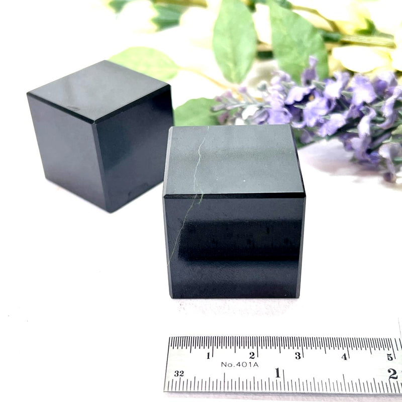 Black Tourmaline Cube (Grounding & Protection)
