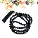 Black Tourmaline Round (108 + 1=109) Beads Jaap Mala (Grounding & Protection)
