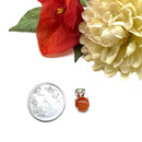 Carnelian Small Pendant in Silver