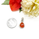 Carnelian Small Pendant in Silver