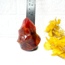 Small Carnelian Twisted Flames (Creativity & Passion)