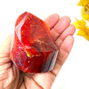 Small Carnelian Twisted Flames (Creativity & Passion)