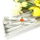 Carnelian Adjustable Ring in Silver