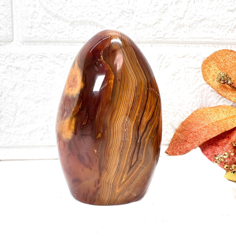 Carnelian Polished Flames (Creativity & Passion)