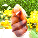 Carnelian Twisted Flames (Energy & Passion)