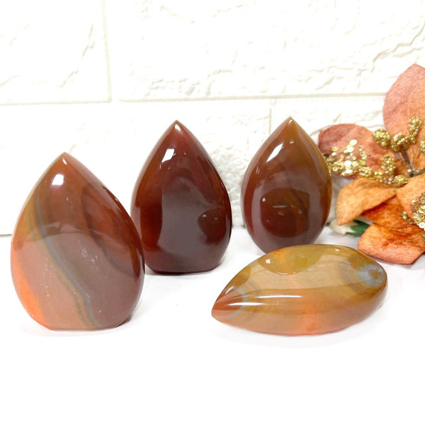 Carnelian Polished Flames (Creativity & Passion)