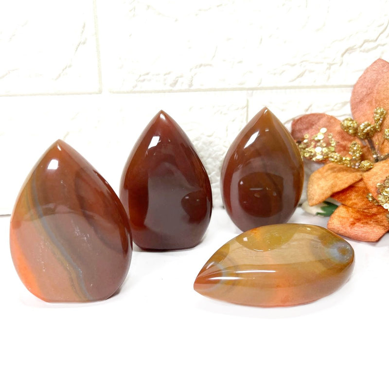 Carnelian Polished Flames (Creativity & Passion)