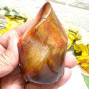 Small Carnelian Twisted Flames (Creativity & Passion)