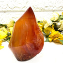 Small Carnelian Twisted Flames (Creativity & Passion)