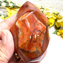 Small Carnelian Twisted Flames (Creativity & Passion)