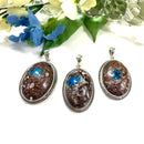 Cavansite Premium Pendants in Silver (Channeling)