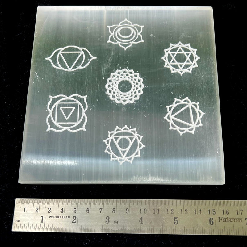 Selenite Large Charging Plates ( 6 inch)