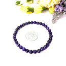 Charoite Round Bead Bracelet (Spiritual & Emotional Balance)