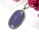 Charoite Premium Silver Pendants (Spiritual Transformation)