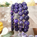 Charoite Round Bead Bracelet (Spiritual & Emotional Balance)