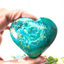 Chrysocolla Hearts from Peru (Communication & Love)