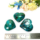 Chrysocolla Hearts from Peru (Communication & Love)