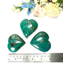 Chrysocolla Hearts from Peru (Communication & Love)