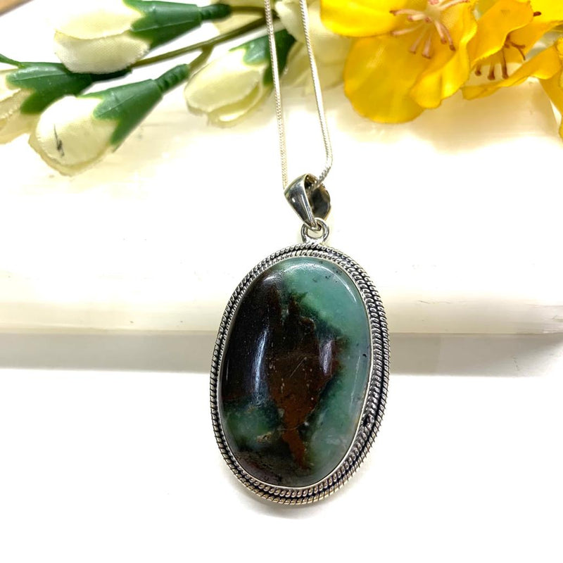 Chrysoprase Premium Collection Pendant ( To improve relationships lovingly)