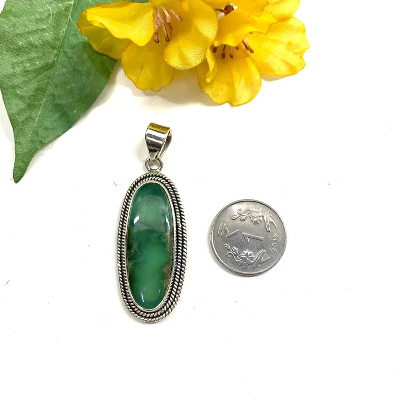 Chrysoprase Premium Collection Pendant ( To improve relationships lovingly)