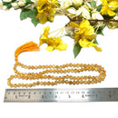 Citrine Round Beads Necklace Stone Mala (Career Growth)