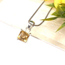 Citrine Small Pendant in Silver