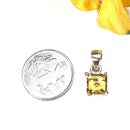 Citrine Small Pendant in Silver