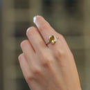 Citrine Adjustable Ring in Silver