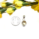 Citrine Small Pendant in Silver