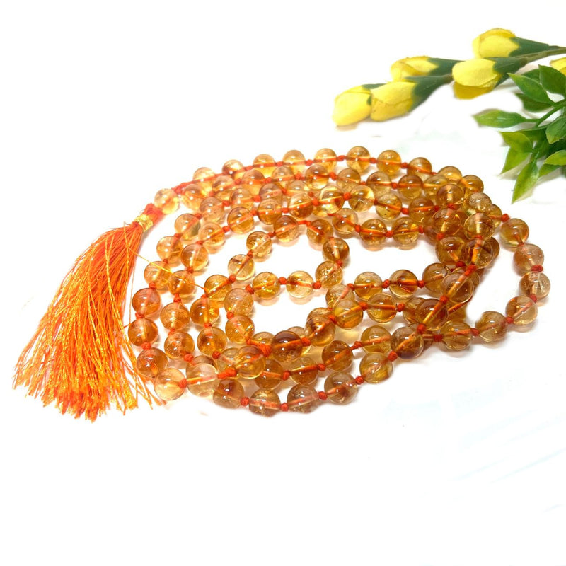 Citrine  Round Beads Stone  Mala (Career Growth)