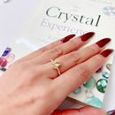 Citrine Adjustable Ring in Silver