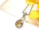 Citrine Small Pendant in Silver
