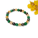 Citrine Pyrite & Green Aventurine Bracelet Alternate beads (Luck and Abundance) Money Magnet Bracelet