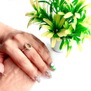 Citrine Adjustable Ring in Silver