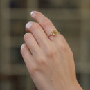 Citrine Adjustable Ring in Silver