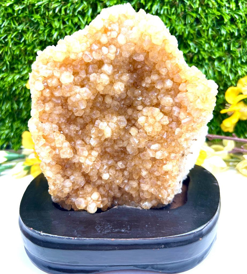 Citrine Cluster on a Stand (Career and Abundance)