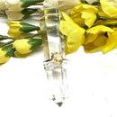 Citrine Adjustable Ring in Silver